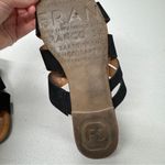 Franco Sarto  Black Leather Sandals Womens 7 Flats Beachy Casual Slip On Strappy Photo 4