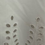 Blair  size XL white v neck dress large eyelet‎ detail at cuffs and lower hem Photo 5