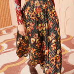 Ulla Johnson  Cecilia Jersey Midi Length Skirt Evergreen Floral size M Medium Photo 0