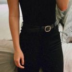 Black Mesh Paneled Skinny Jeans Size 4 Photo 1