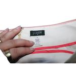 J.Crew Women's 15455 Ivory Bone Linen Cotton Pull On Zip Up Pencil Skirt Size 6 Photo 2