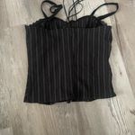 Charlotte Russe Vintage Corset Top Womens M Retro Y2K Lace 00s Laced Stretch Photo 1