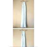 Show Me Your Mumu halter floral Maxi dress SMALL baby blue bridesmaid sleeveless Photo 8