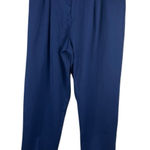 VTG D.K. Gold Women’s 14P Navy Pleated Trousers High Waist 80s 90s Golf Pant NWT Blue Photo 0