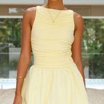 Yellow mini dress Size 6 Photo 0