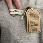 Natural Life Jumpsuit Womens XL Gray Embroidered Floral Wide Leg Boho Hippie New Photo 5