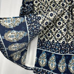 Altar'd State NWT  Wrap Dress Boho Floral Blue Navy White Size Small Easter Modest Photo 8