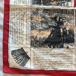 Wathne 🎣 Fly Fishing Silk Scarf Large Red Photo 4