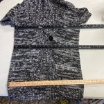 Ann Taylor  Women’s Large Black & White Short Sleeve Long Shrug Cardigan Sweater Photo 6