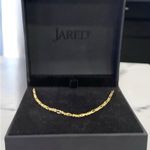 14K Yellow Gold Solid Figaro Chain Necklace – 20” Length, 1.9mm Width (NIB) Photo 2