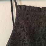 Free People NWT  Black Ruched Stretchy High Neck Mini Dress Women's size Small Photo 2