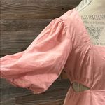 Lost + Wander NWT  Blush Pink Bird Song Midi Dress, Size Medium Photo 4