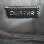 Black Clutch with Silver Metallic Thread Express Black Zip-Up Clutch Bag Photo 8