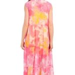 America & Beyond Pink Totally Tie Dyed Maxi Cover Up Sz M NWT Size M Photo 10