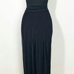 ALLSAINTS  Sami Cupro Knot Front Maxi Dress Size 0 in Black New All Saints Photo 0