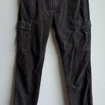 Vince Corduroy Gray Green Cargo Military Ankle Crop Pants Size 6 Small Travel Photo 0