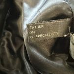 Michael Hoban North Beach Black Leather Pants Size 7/8 High Rise Straight Leg Photo 5