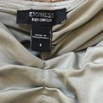 EXPRESS Body Contour Green Bodysuit Womens Size Small Ruching One Piece Feminine Photo 6