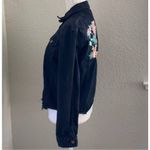 Say What? Say What ? Embroidered Floral Denim Jacket Size Small Photo 8
