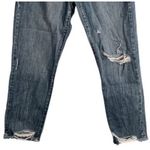 Sincerely Jules  Womens Jeans Size 7  Blue Distressed Relaxed Mid Rise Raw Hem Photo 5