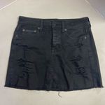 American Eagle  OUTFITTERS Women’s‎ Miniskirt Black Stretch Size 2 Photo 5