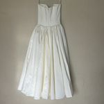 House Of CB  COCO Vintage Ivory Satin Midi Dress NWOT size S A-C Photo 3