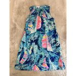 Lilly Pulitzer ‎ Essie Dress Sparkling Blue Hey Bay Bay Sailboat Print Women's XS Photo 1