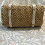 Spartina 449 Bamboo Moon Savannah Satchel Woven White Leather Handbag Photo 11