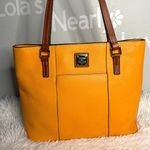 Dooney & Bourke  Orange Pebbled Grain Lexington Tote Photo 0