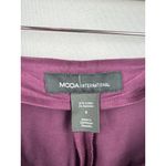 Women’s MODA International Size 8 Plum Straight Leg Slacks Purple Photo 4
