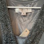 Badgley Mischka  Beaded Tunic Blouse Photo 5