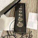 Calvin Klein NEW silver black N-lace necklace unique polished one of a kind Photo 0