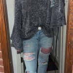 Flare Sleeve Sweater Gray Photo 0