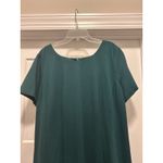 Talbots New A-line Dress Women’s Size 14 W Petite Green Midi Work Casual Modest Photo 1