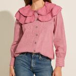 Buru Pink Stripe Ruffle Photo 0