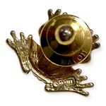 Vintage Avon Frog Pin Brooch Gold Tone Green Enamel Signed Jewelry Photo 5