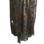 Connected Apparel Vintage Chiffon Velvet Burnout Beaded Dress Midi Whimsigoth Y2K Feminine Size L Photo 10