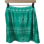 VICI NWT‎  Sarong Style Lightweight Green White Lined Mini Skirt Resort Sz Medium Photo 3