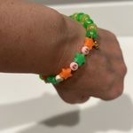 Handmade Kandi Rave Swiftie friendship bracelet stretchy glows in the dark, TTPD, NEW Photo 4