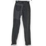 Reformation  Cynthia Shadow Checked High Rise Straight Long Jeans 25 Photo 8