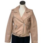 Levi's NWT ® Belted Faux Leather Motorcycle Jacket Color: Biscotti Photo 7