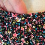 julie's closet Black Floral Knit Glowy Tank Photo 4