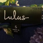 Lulus bright floral mini wrap dress Blue Photo 1