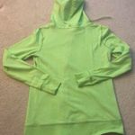 Victoria's Secret VS PINK Lime Green Funnel Neck Zip Up Sweatshirt Photo 1