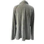 Soma Soft Gray full front zip lounge jacket Live Lounge Wear Top Size medium Photo 3