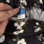 Old Navy  Women's Linen Wrap‎ Mini Skirt Black Floral Print Size L Photo 5