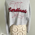 PINK by Victoria’s Secret Louisville Cardinals Cropped Sweatshirt XS Gray Photo 0