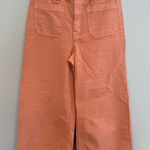 J.Crew Point Sur Washed Wide Leg Crop Pants in Peach Size 25 Photo 0