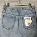 Evidnt Los Angeles Denim Skirt Womens 27 Blue Distressed Raw Hem Jean Skirt Photo 7