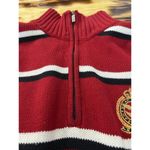 American Living Women Red Pullover Sweater Cotton 1/4 Zip Long Sleeve Size Large Photo 11